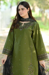 Summer 3PC Lawn Embroidered Suit - BFB04520
