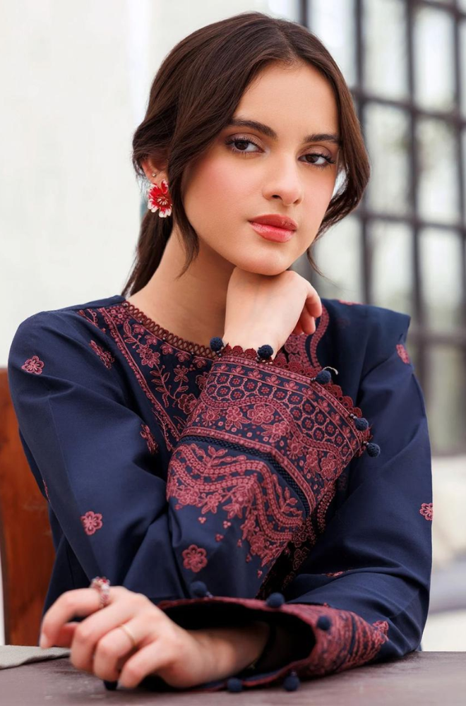 Farasha - 3PC Embroidered Suit- BFB0287