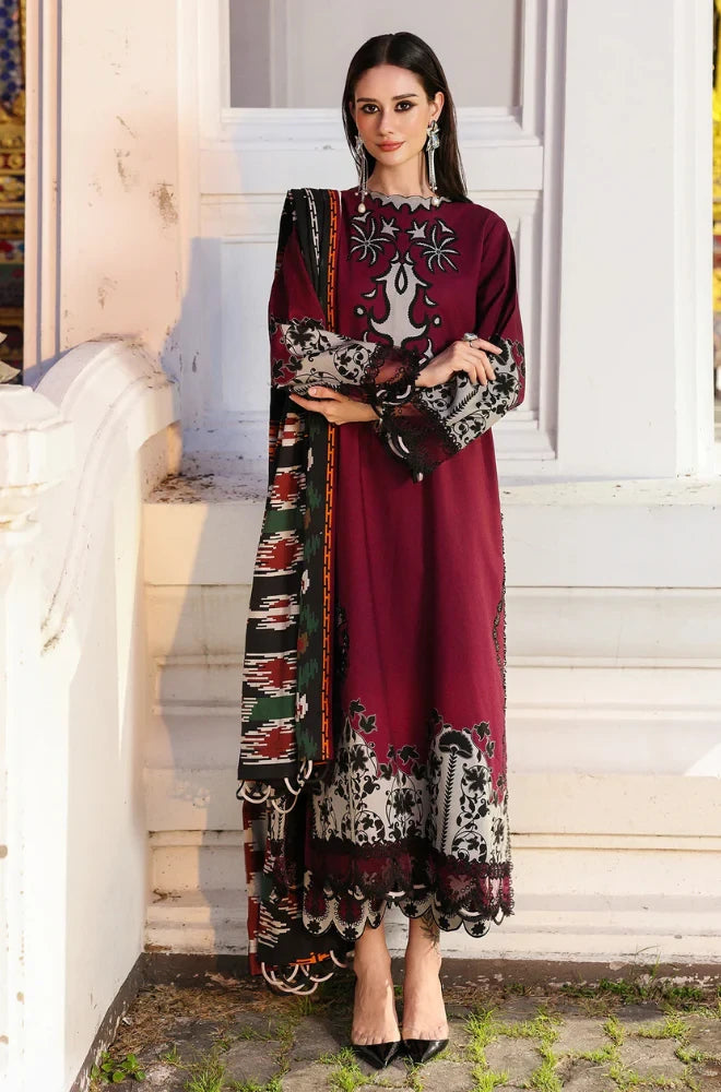 Charizma - 3PC Karandi Printed Shirt With Karandi Printed Dupatta and Trouser - BFB0946