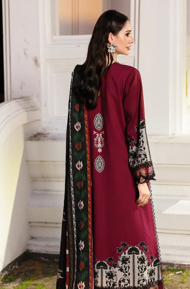 Charizma - 3PC Karandi Printed Shirt With Karandi Printed Dupatta and Trouser - BFB0946