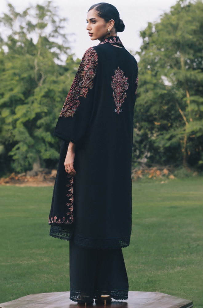 ZARA SHAHJAHAN - 3PC Dhanak Embroidered Shirt with Dhanak Embroidered Dupatta and Trouser - BFB01165