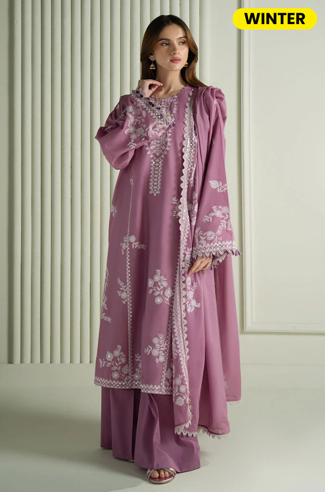 Cross Stitch - Winter 3PC Dhanak Embroidered Suit - BFB0413