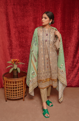 Urge - 3PC Khaddar Printed Suit - BFB0192