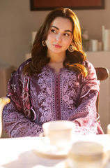 Zara Shahjahan - Winter 3PC Dhanak Embroidered Suit - BFB0456