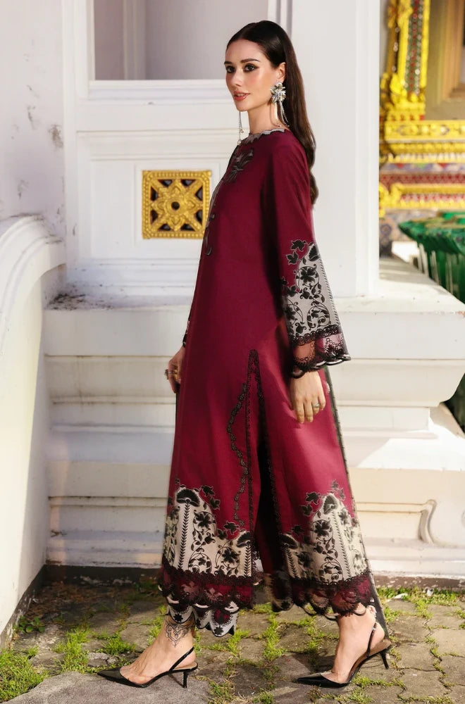 Charizma - 3PC Karandi Printed Shirt With Karandi Printed Dupatta and Trouser - BFB0946
