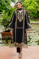 BAROQUE - Winter 3PC Dhanak Embroidered Suit - BFB0485