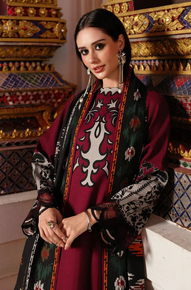 Charizma - 3PC Karandi Printed Shirt With Karandi Printed Dupatta and Trouser - BFB0946