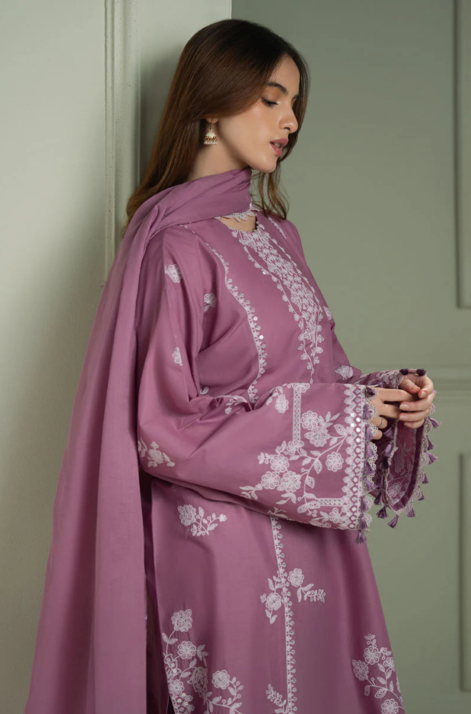Cross Stitch - Winter 3PC Dhanak Embroidered Suit - BFB0413