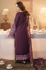 Zara Shahjahan - Winter 3PC Dhanak Embroidered Suit - BFB0456
