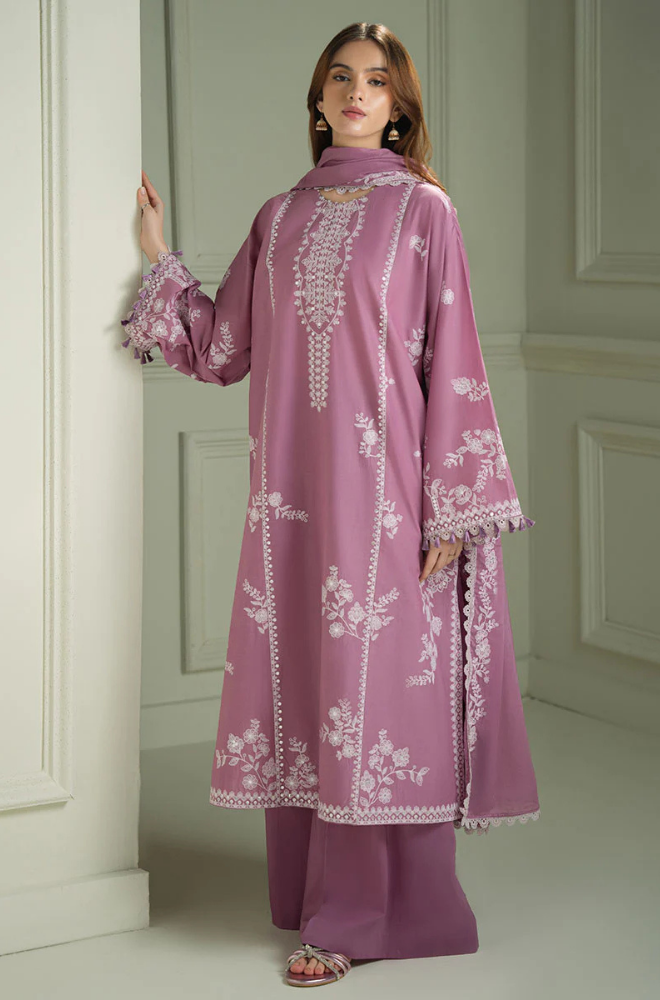 Cross Stitch - Winter 3PC Dhanak Embroidered Suit - BFB0413