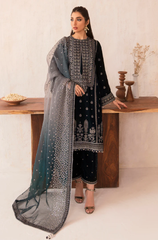 JAZMIN - Winter 3PC Velvet Embroidered Suit - BFB0517