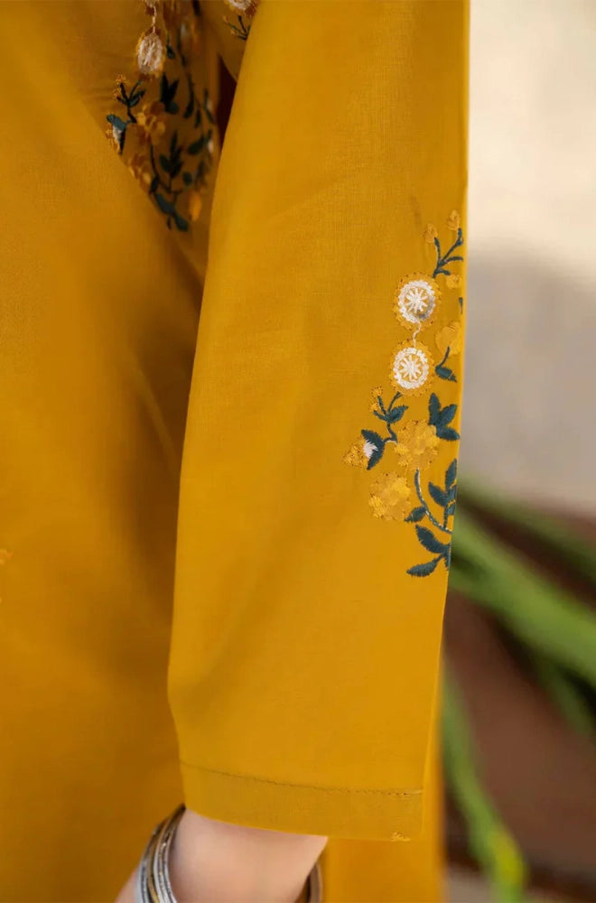 Lazuli - 3PC Dhanak Embroidered Shirt With Chiffon Embroidered Dupatta and Trouser - BFB0904
