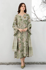 Sapphire - Winter 3PC Khaddar Digital Printed Dress - BFU0501
