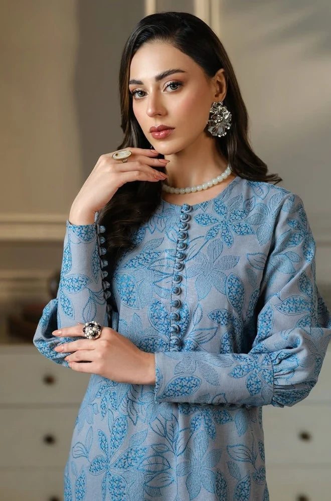 BAREEZE - 3PC Lawn Embroidered Shirt With Chiffon Embroidered Dupatta and Trouser - BFB0829
