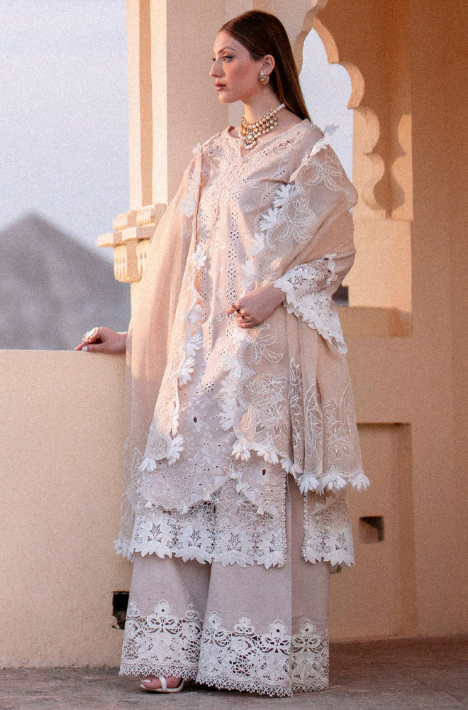 Zarpash - Winter 3PC Chikenkari Dhanak Embroidered Suit - BFB0489