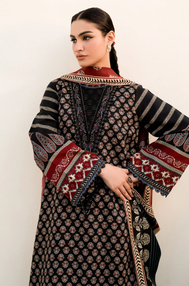 Sapphire - 3PC Lawn Digital Printed Suit- BFU0117
