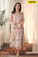 Jade - Winter 3PC Dhanak ChickenKari Embroidered Suit - BFA0013
