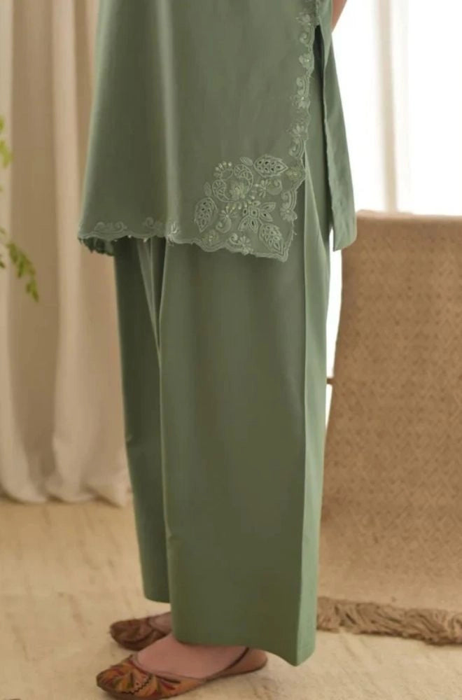 LAAM - 3PC Summer Lawn Embroidered Shirt with Chiffon Embroidered Dupatta and Trouser - BFB0797
