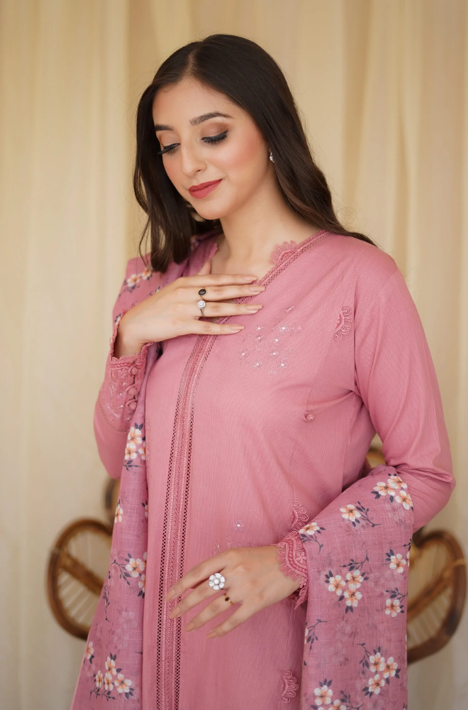 AYZEL- Dhanak Embroidered Suit - BFB0317