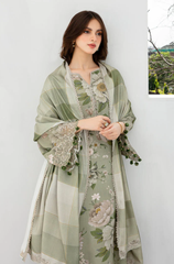 Sapphire - Winter 3PC Khaddar Digital Printed Dress - BFU0501