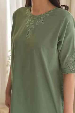 LAAM - 3PC Summer Lawn Embroidered Shirt with Chiffon Embroidered Dupatta and Trouser - BFB0797