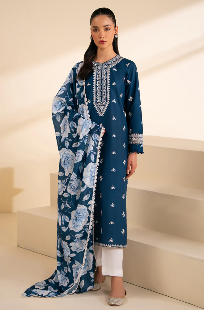 Jazmin - 3PC Lawn Embroidered Suit - BFB0229