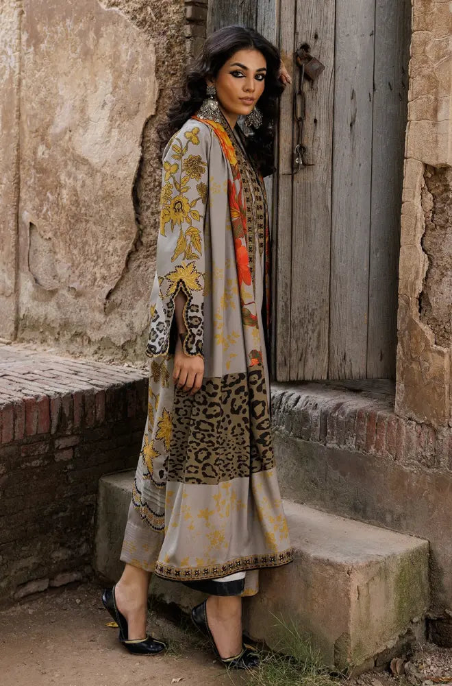 Charizma - 3PC Karandi Printed Shirt With Karandi Printed Dupatta and Trouser - BFB0949