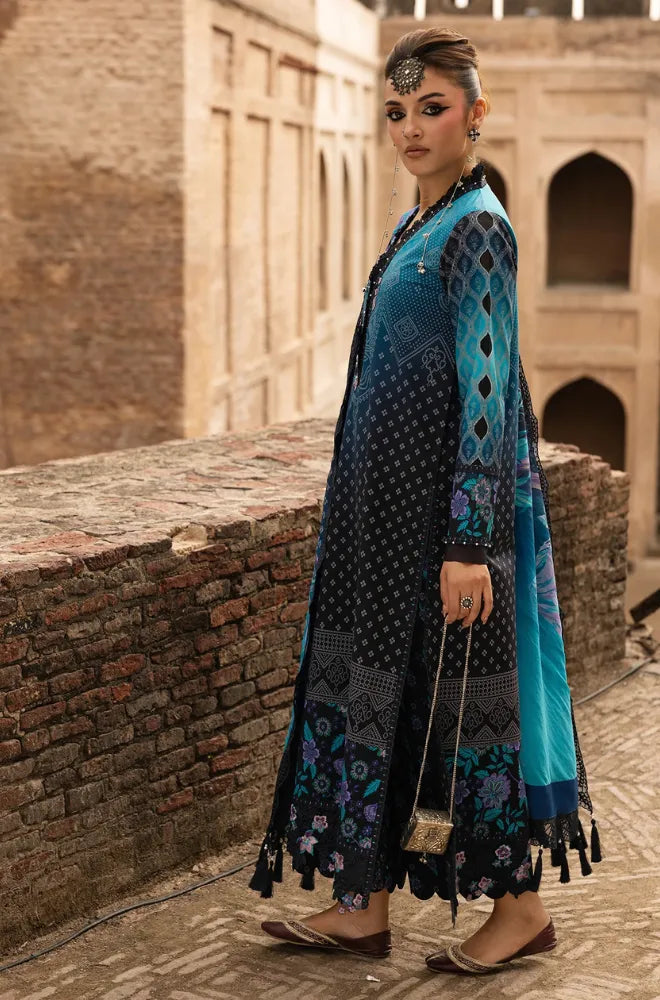 Charizma - 3PC Printed Lawn Suit With Lawn Printed Dupatta and Trouser - BFB0974