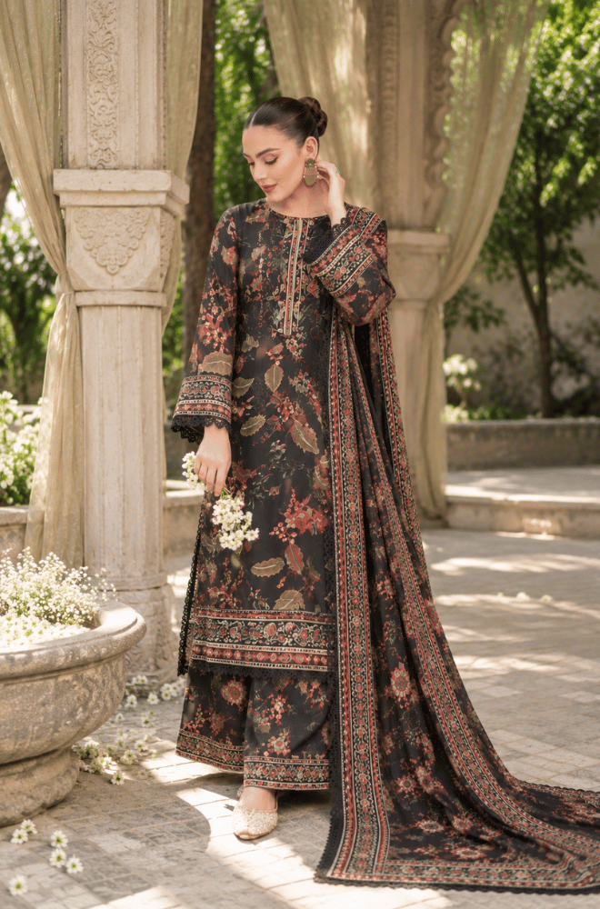 BlueFery - 3PC Winter Khaddar Printed Dress - BFP002