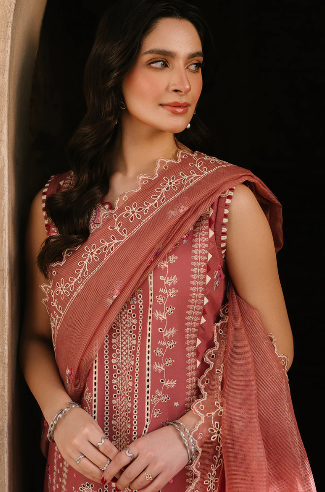 Fiona Dilara - 3PCDhanak ChickenKari Embroidered Suit - BFB0474