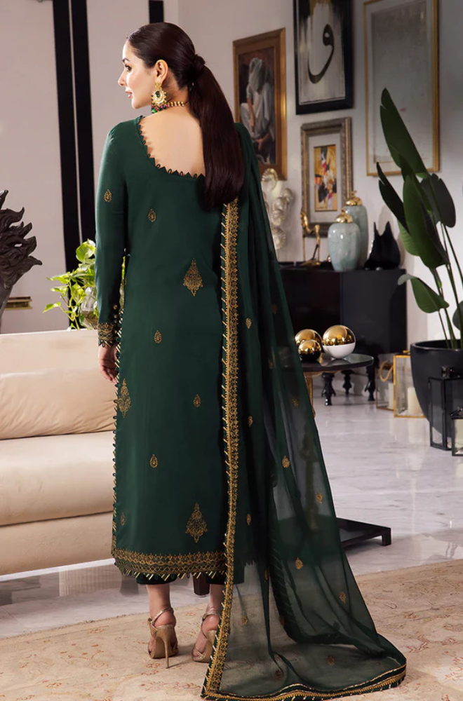 ASIM JOFA- 3PC Lawn Embroidered Suit - BFB0403