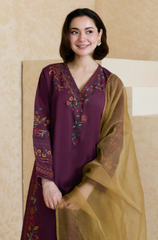 Mishkaa - 3PC Lawn Embroidered Suit - BFU0125