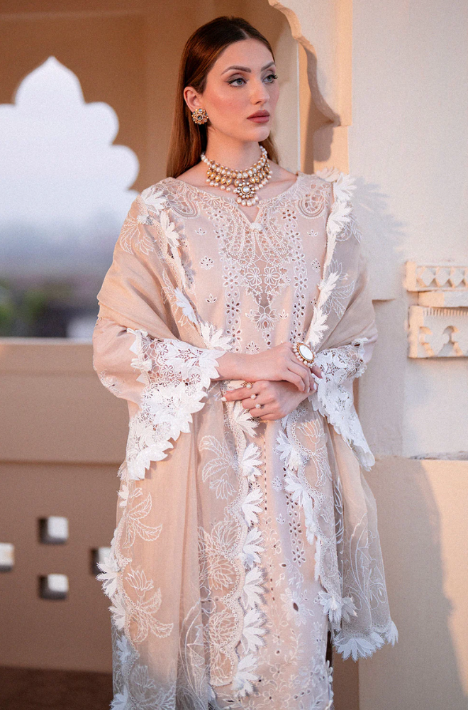 Zarpash - Winter 3PC Chikenkari Dhanak Embroidered Suit - BFB0489