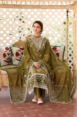 MAHNUR - Winter 3PC Dhanak Embroidered with Sequence Suit - BFB0543