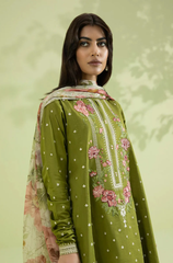 Jazmine - 3PC Dhanak Embroidered Suit - BFB0156