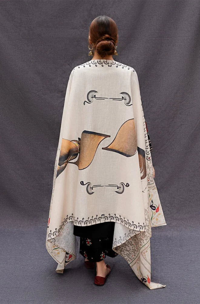 Urge - 3PC Dhana Embroidered Shirt With Twill Printed Dupatta and Trouser - BFB0901