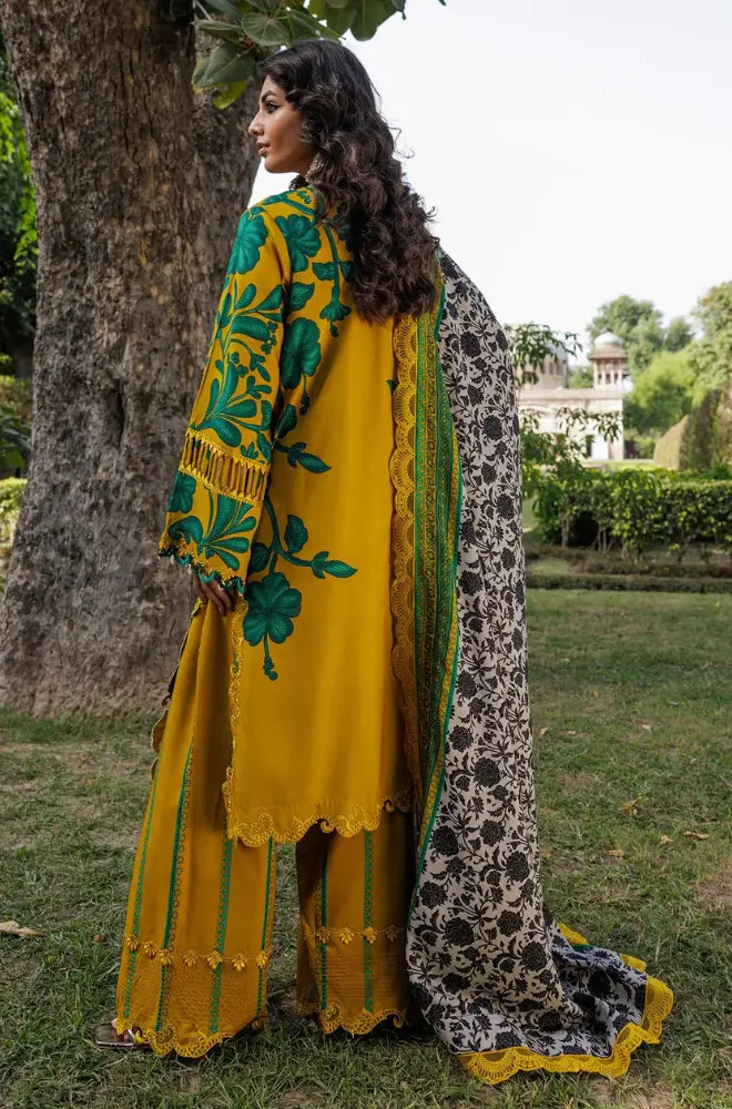 Charizma - 3PC Printed Karandi Shirt With Karandi Printed Dupatta and Trouser - BFB0950