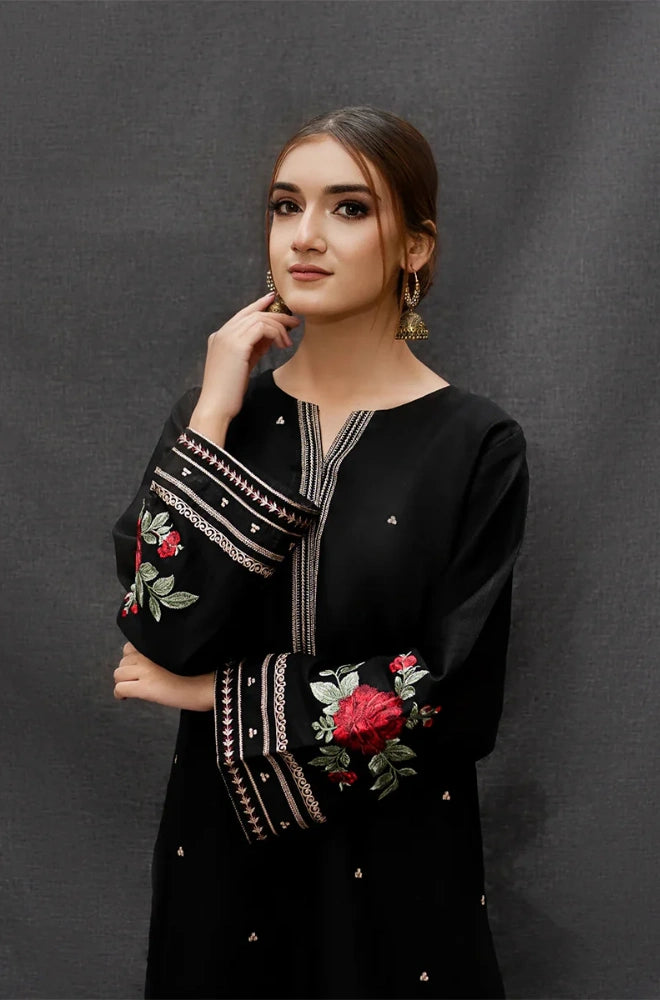 Urge - 3PC Dhana Embroidered Shirt With Twill Printed Dupatta and Trouser - BFB0901