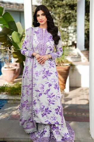 ANEELAS - Summer 3PC Lawn Digital Printed Dress - BFB0800