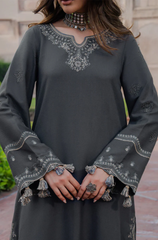 Izel - Winter 3PC Dhanak Embroidered Suit - BFB0568