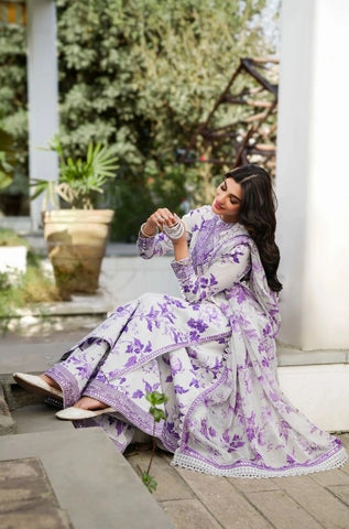 ANEELAS - Summer 3PC Lawn Digital Printed Dress - BFB0800