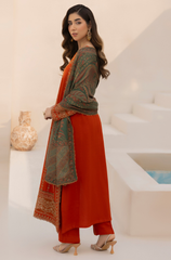 Mohagni - Winter 3PC Dhanak Embroidered Suit - BFB0416