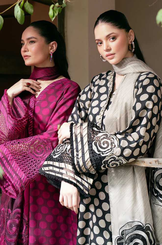Baroque - Winter 3PC Khaddar Digital Printed Dress - BFU0504