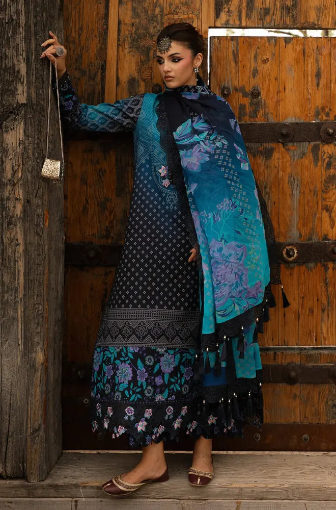 Charizma - 3PC Printed Lawn Suit With Lawn Printed Dupatta and Trouser - BFB0974