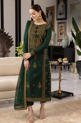 ASIM JOFA- 3PC Lawn Embroidered Suit - BFB0403