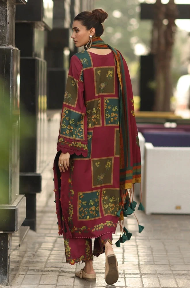 Charizma - 3PC Karandi Printed Shirt With Karandi Printed Dupatta and Trouser - BFB0952