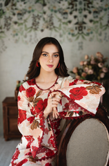 Feather - 3PC Shamoz Silk Print Suit - BFB0110