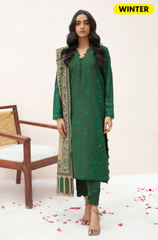 Sapphire - Winter 3PC Dhanak Embroidered Suit - BFB0419