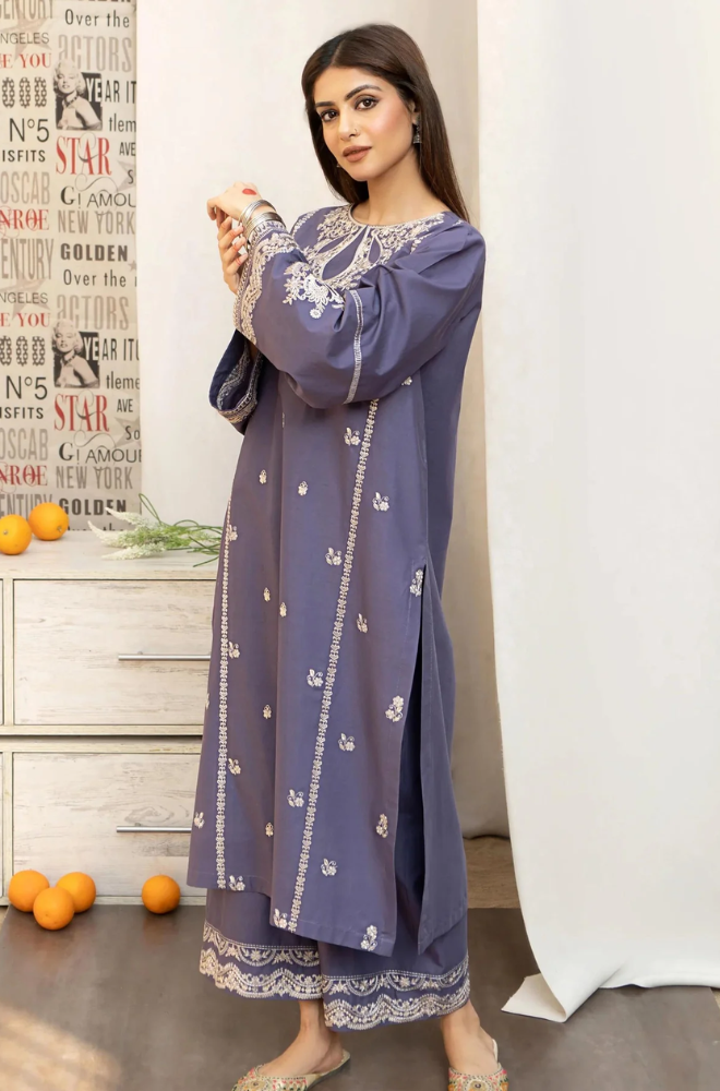 URGE - 3PC Lawn Embroidered Suit - BFU0095