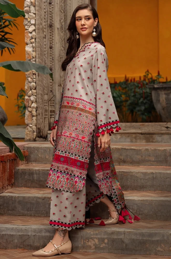Charizma - 3PC Karandi Printed Shirt With Karandi Printed Dupatta and Trouser - BFB0953